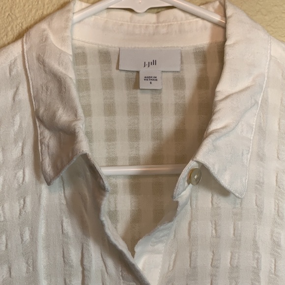 J. Jill Textured Linen Shirt - Picture 3 of 5